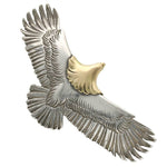 Silver Large Eagle with K18 Gold head Authentic from Japan