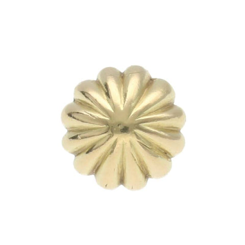 K18 full Gold Apollo Concho Silver beads round Authentic from Japan