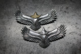 Silver Eagle Top with K18 Gold Head Authentic from Japan